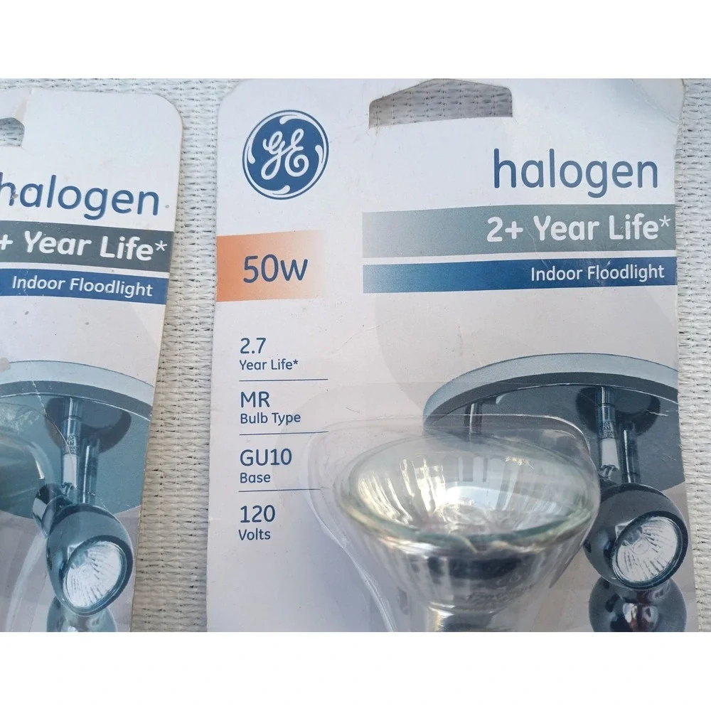 [2x] GE Q50GU10/FL/CD Halogen Indoor Floodlight‎ Bulbs